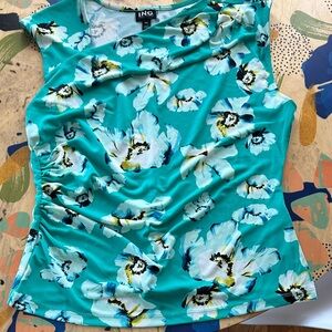 INC International Concepts Floral Ruched Blouse